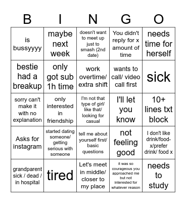 The Mothership Game Bingo Card