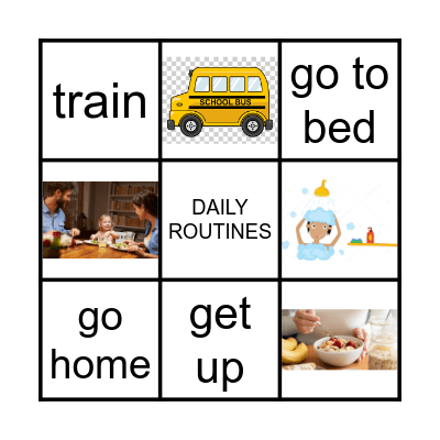 DAILY ROUTINES Bingo Card