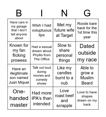 BOSSES BINGO Card