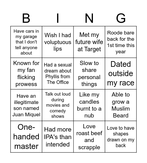 BOSSES BINGO Card