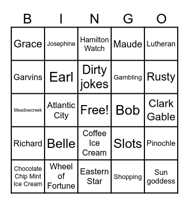 Jo Kuhn is 100! Bingo Card