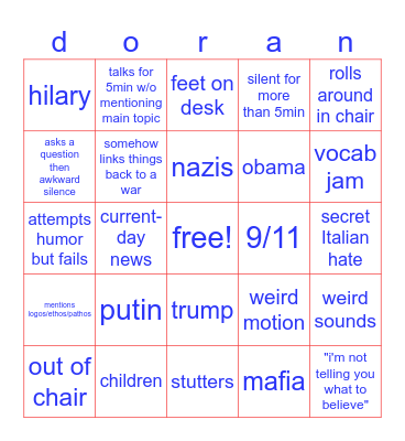 try not to be bored in ela challenge (impossible!!) Bingo Card