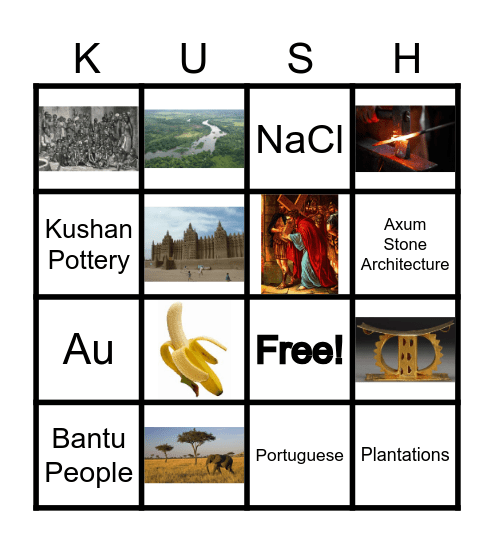 AFRICA Bingo Card