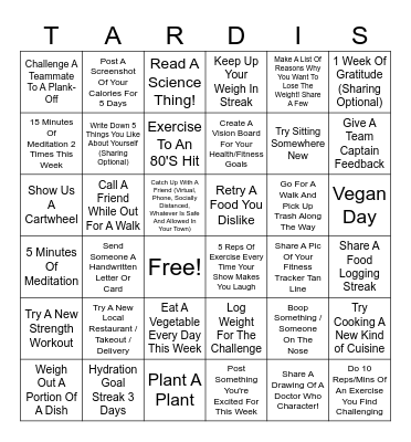 Doctor Who - Week 6 Bingo Card