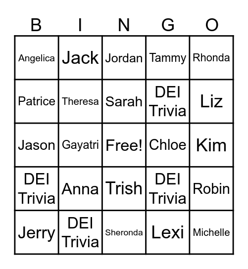 Do you know your Peers Bingo Card