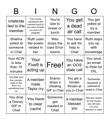 MCC Bingo Card