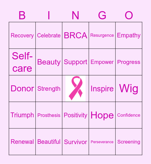 BRA DAY Bingo Card