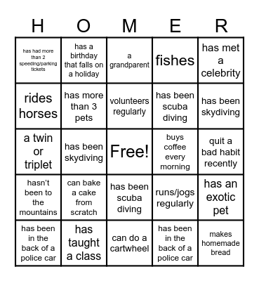 CAM 2023 BINGO Card
