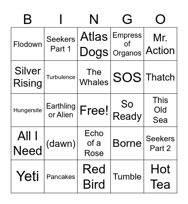 Goose Live Bingo Card