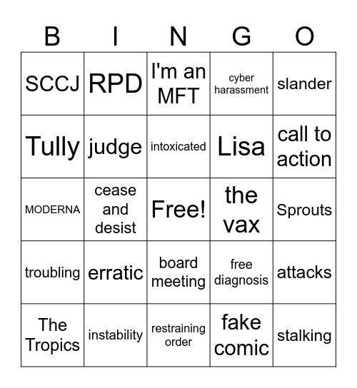 Lori BINGO Card