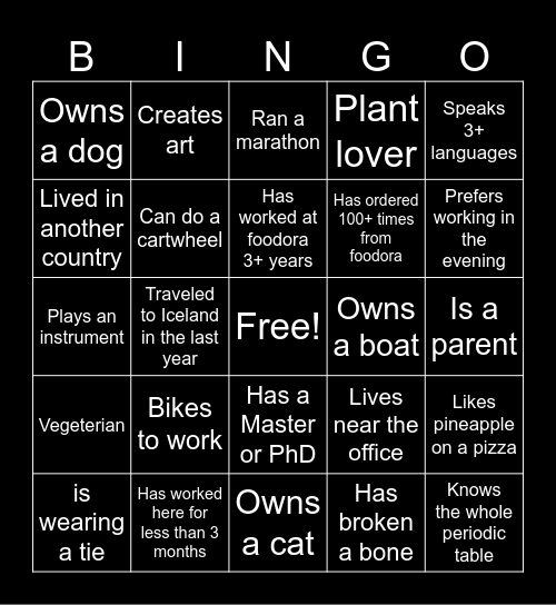 A not so Silent night-Bingo Card