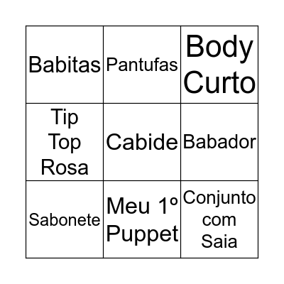 Bingo da Helo Bingo Card