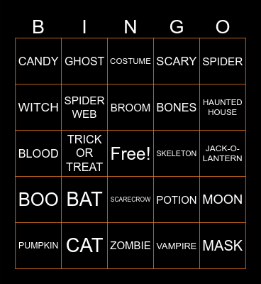 HALLOWEEN BINGO Card