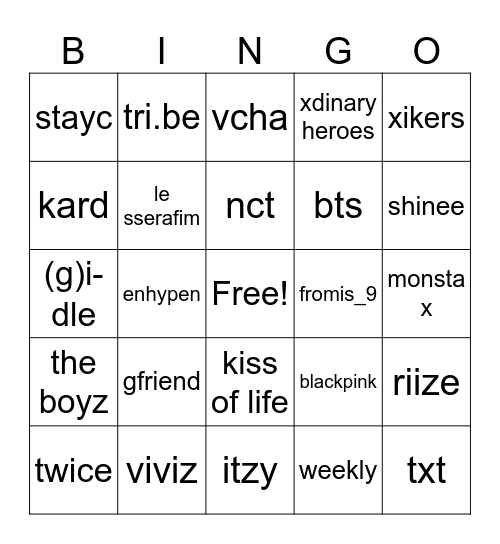 garamsitos bingo :3 Bingo Card