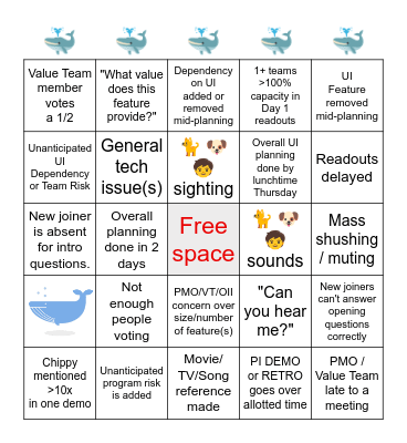 :dippy: PI-53 Planning Bingo Card