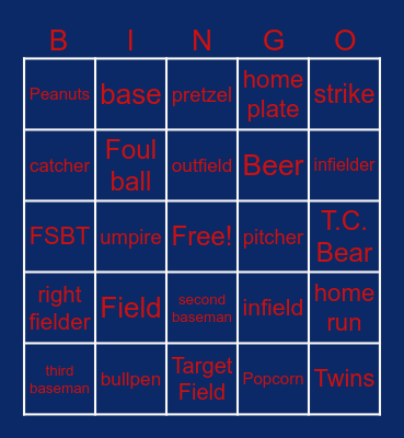 United Way Bingo Card