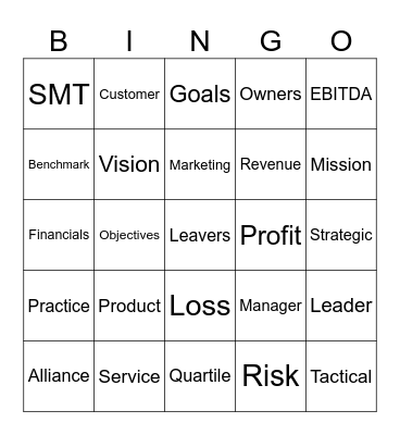 business Bingo Card