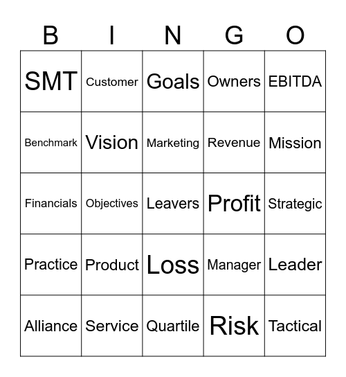 business Bingo Card