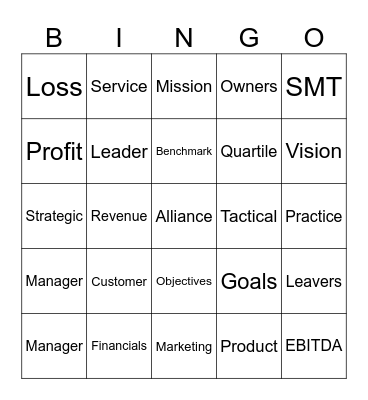 business Bingo Card