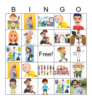 People/Family Bingo Card