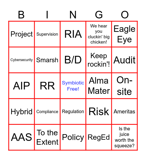 2023 Compliance Bingo Card