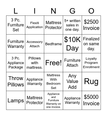 Leon's Bingo Card
