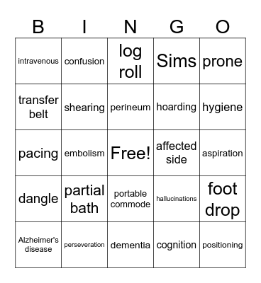 Chapter 5 and 6 Hartman Bingo Card