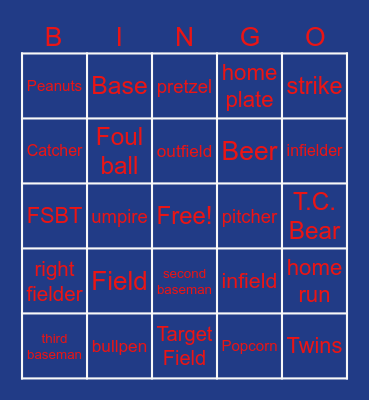 United Way Bingo Card