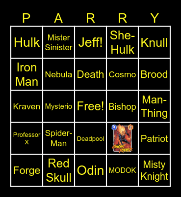 @ParryManilow Marvel Snap Bingo Card