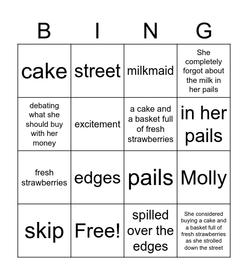 Molly Bingo Card