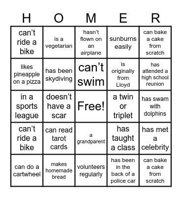 CAM 2023 Bingo Card