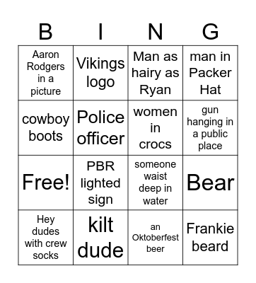Girls Weekend Bingo Card