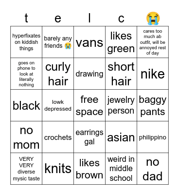 telc bingo 😭 Bingo Card