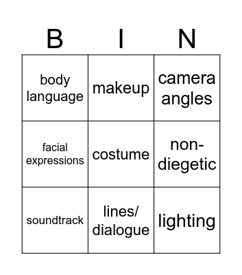 Bingo!!!! Bingo Card