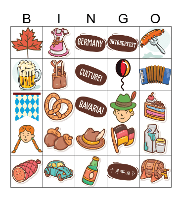 Oktoberfest BINGO Card