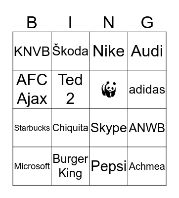 LOGO Bingo Card