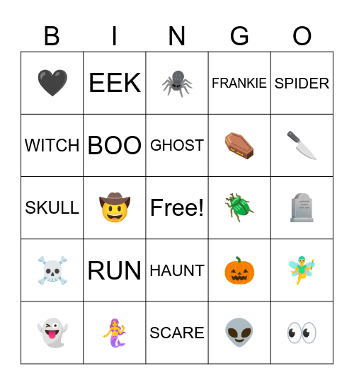 HALLOWEEN BINGO Card