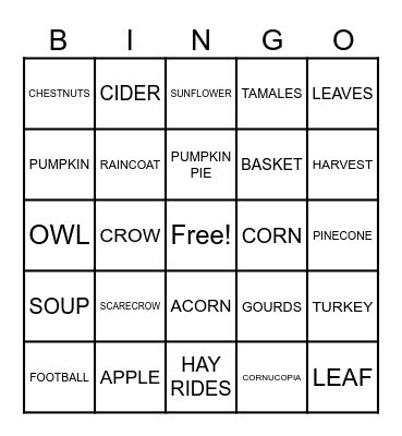 BINGO WITH BUDDIES Bingo Card