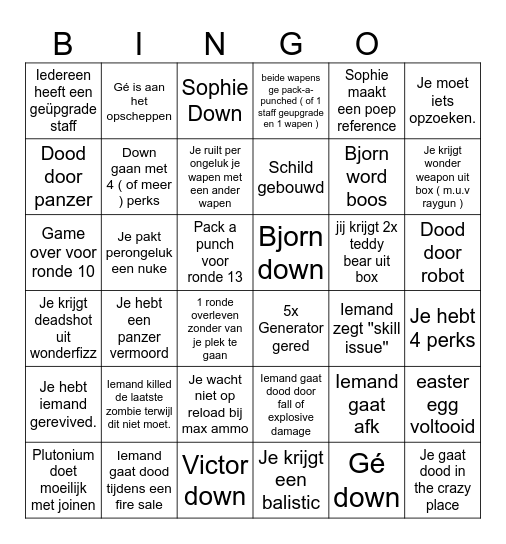 Origins bingo. Bingo Card