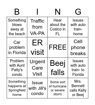 FLORIDA 2023 Bingo Card