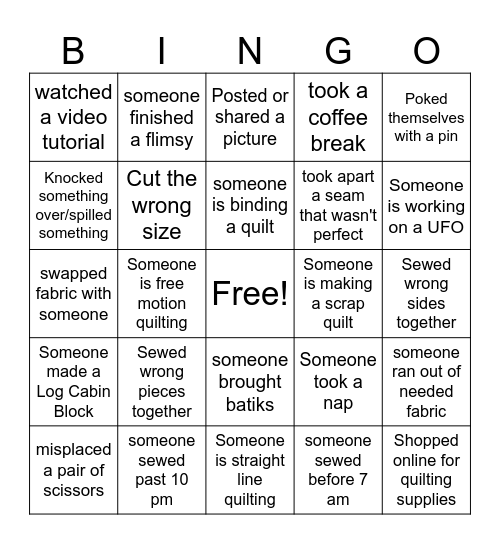 S(H)MECK retreat #2 Bingo Card