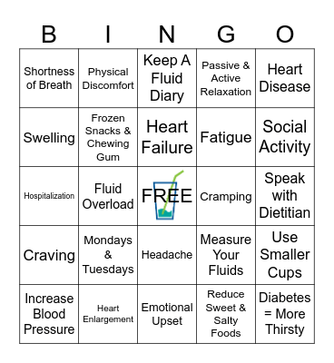 October: Making Peace With Fluid Bingo Card