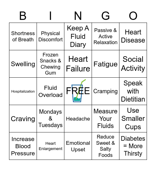 October: Making Peace With Fluid Bingo Card