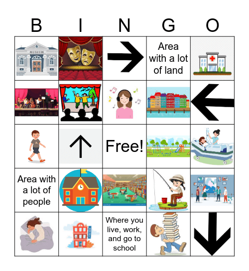 Community Vocabulary Bingo Card