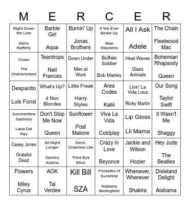 Go Bears! Bingo Card