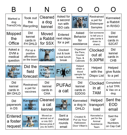 Cap & Flow Bingo the Sequel! Bingo Card