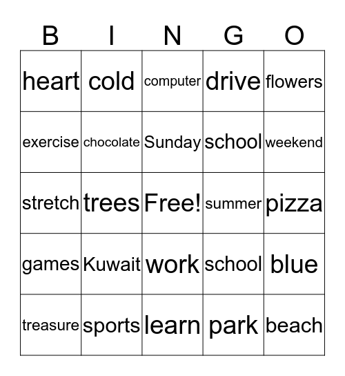 Bingo Card