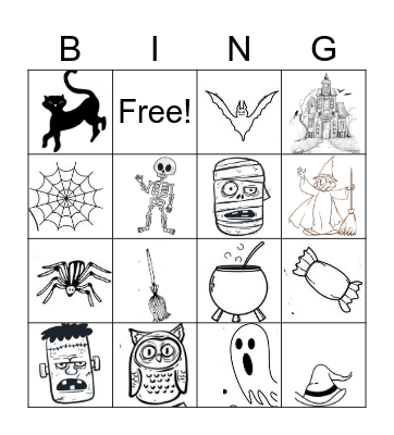 Halloween Bingo Card