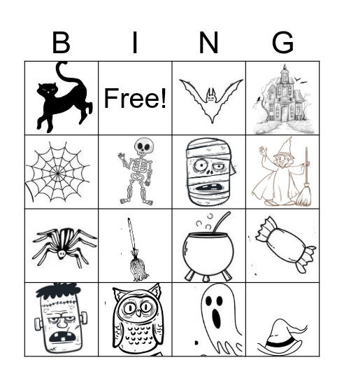 Halloween Bingo Card