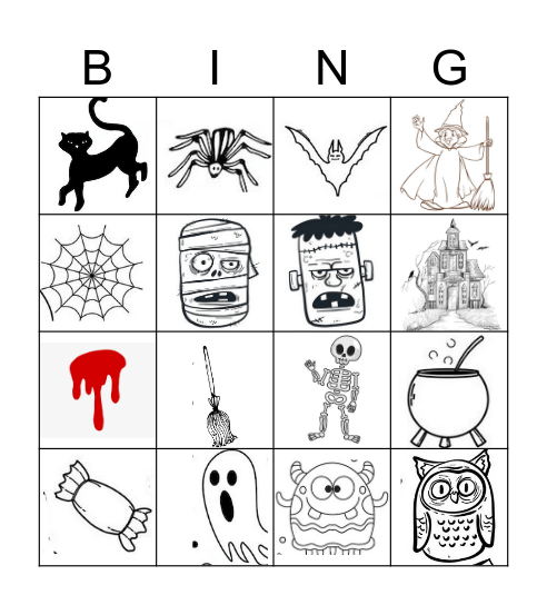 Halloween Bingo Card